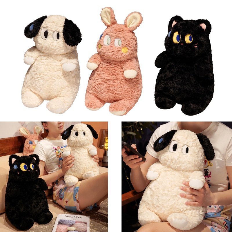 Mainan Boneka Hewan Berbulu Pendek Kualitas Premium, Anjing, Kucing, Kelinci, Dan Anak Kucing Yang Mewah Super Lembut, Hadiah Hebat Untuk Anak-Anak Dan Remaja