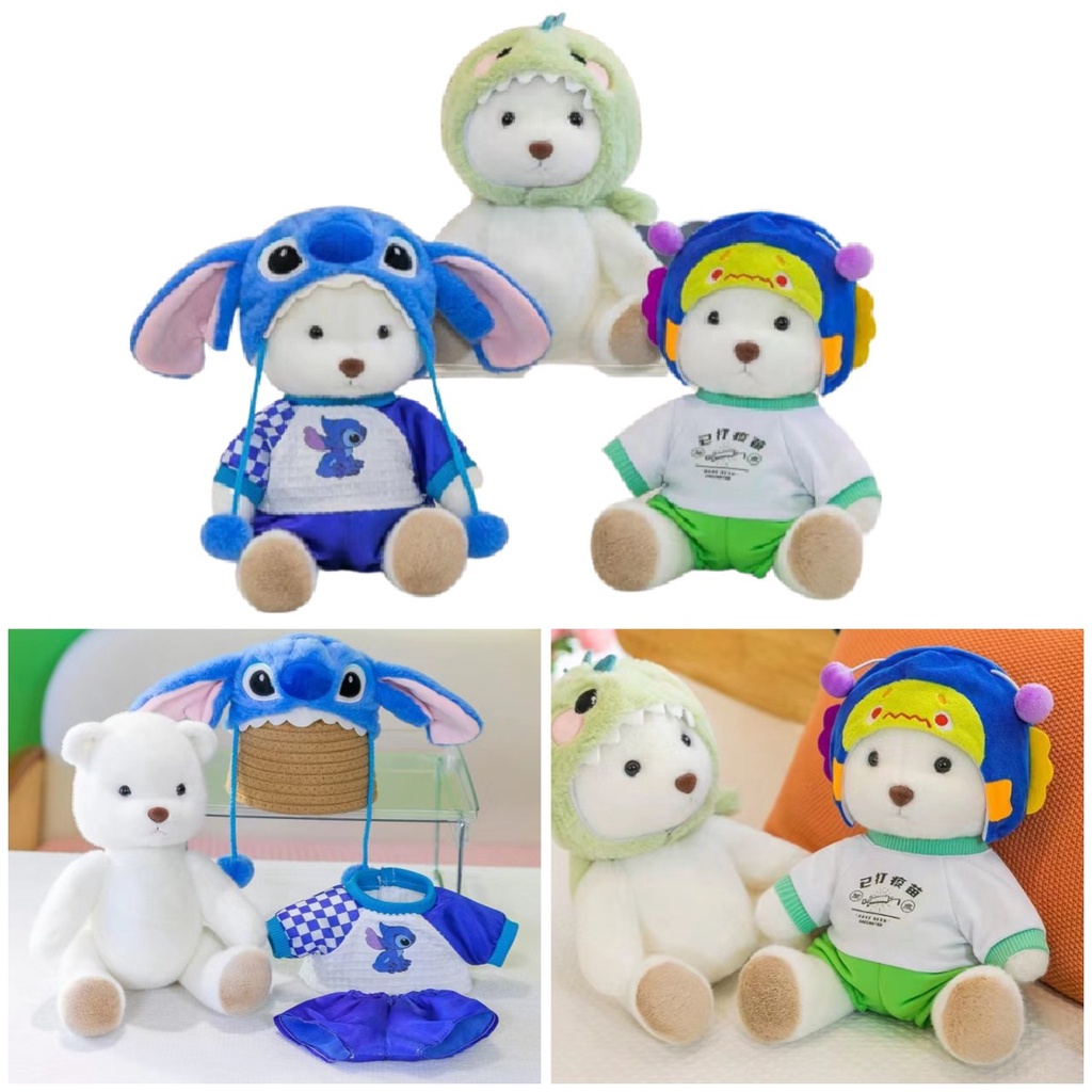 Lena Bear Plush Toy Customizable Design Manufacture Pp Isian Katun