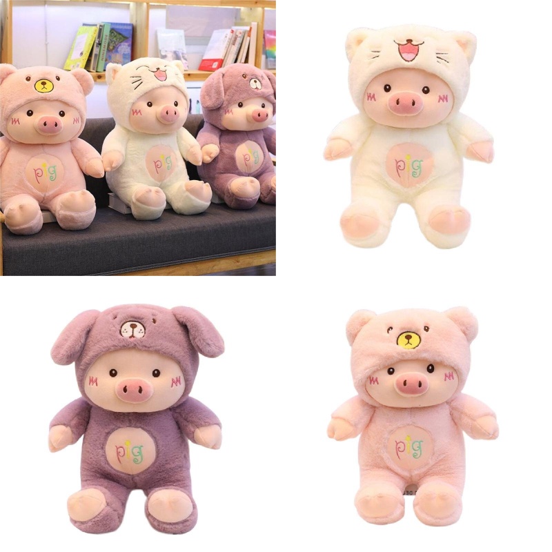 Mainan Babi Plush Pendek Ultra-Lembut Untuk Bermain Anak