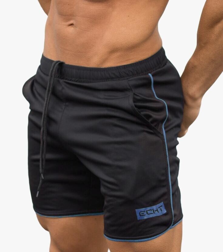 Celana Pendek Pantai Pria Kemaja Pria Versi Korea  Muscle Fitness Men's Sports Shorts Thin Mesh Quic