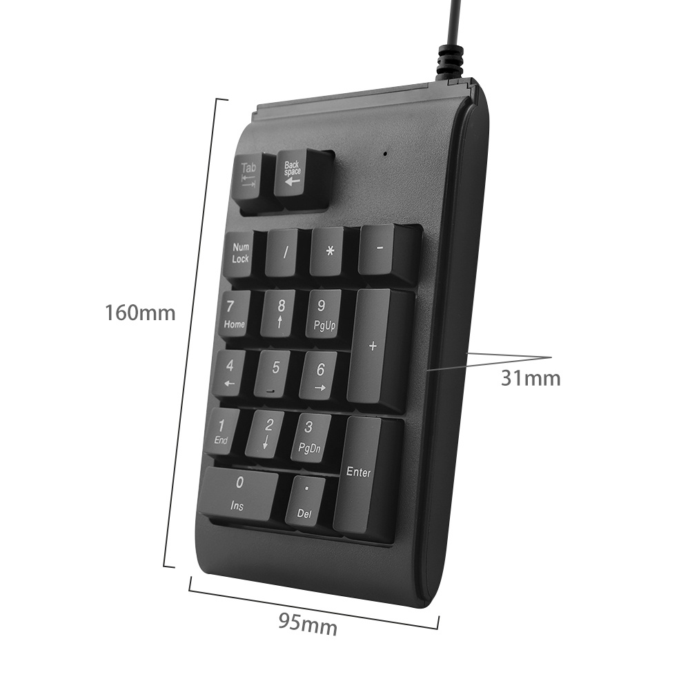 Keyboard Menyala Keypad Angka Keypad Kabel Keypad Keyboard Backlit Financial