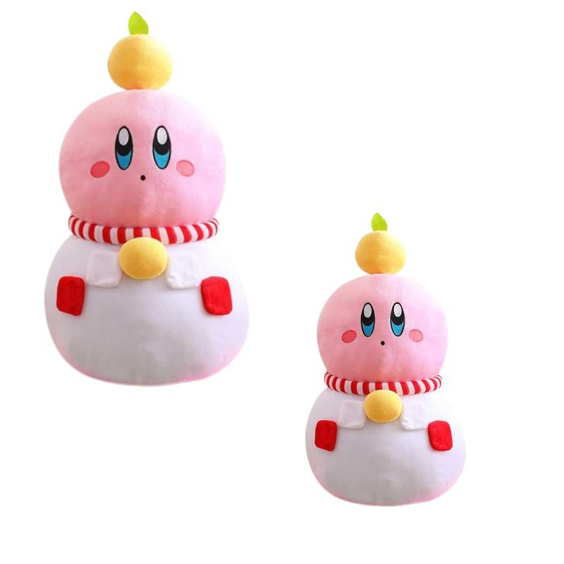 Snowman Kirby Adorable Plushie Dengan Penampilan Modis Halus Dan