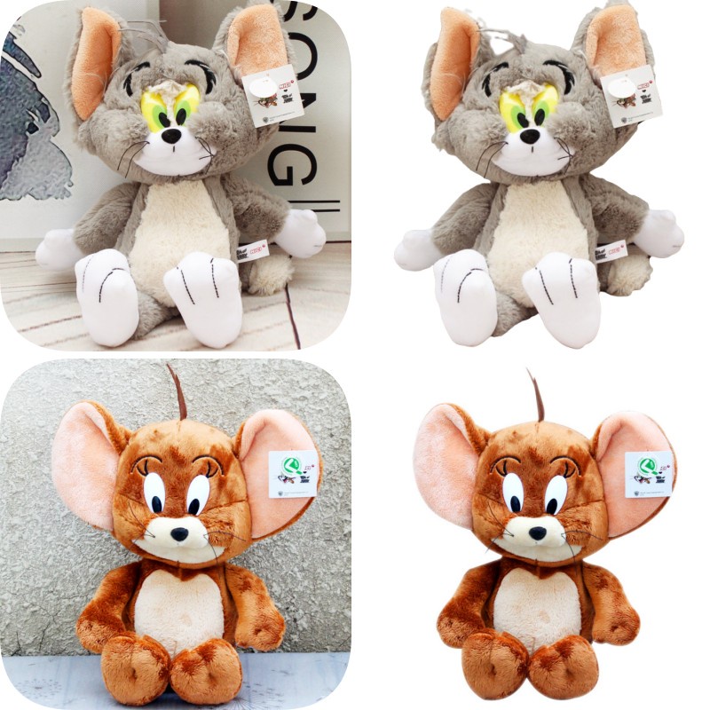 Lucu Jerry Mainan Mewah Kucing Mouse Tom Cat Boneka Binatang Anak Hadiah Tikus Tahun Maskot