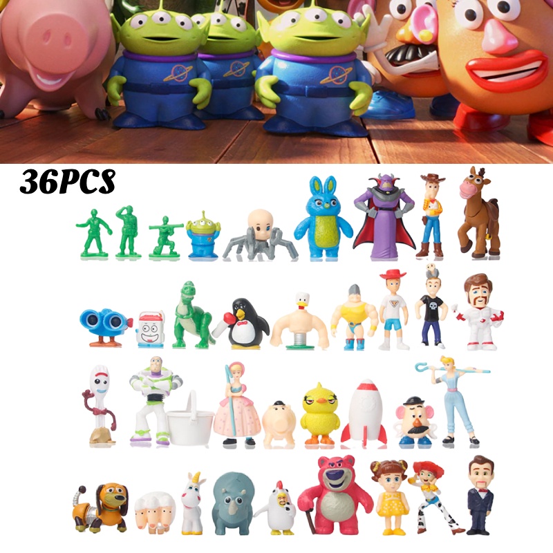 Pvc Mini Figure Set Toy Story 4karakter Woody, Buzz Lightyear, Dan Lainnya!