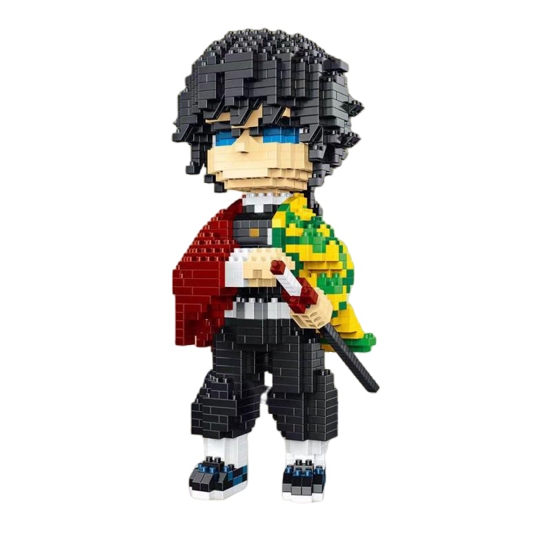 Anime Demon Slayer Kamado Building Block Tanjirou Nezuko Figure Model Mainan