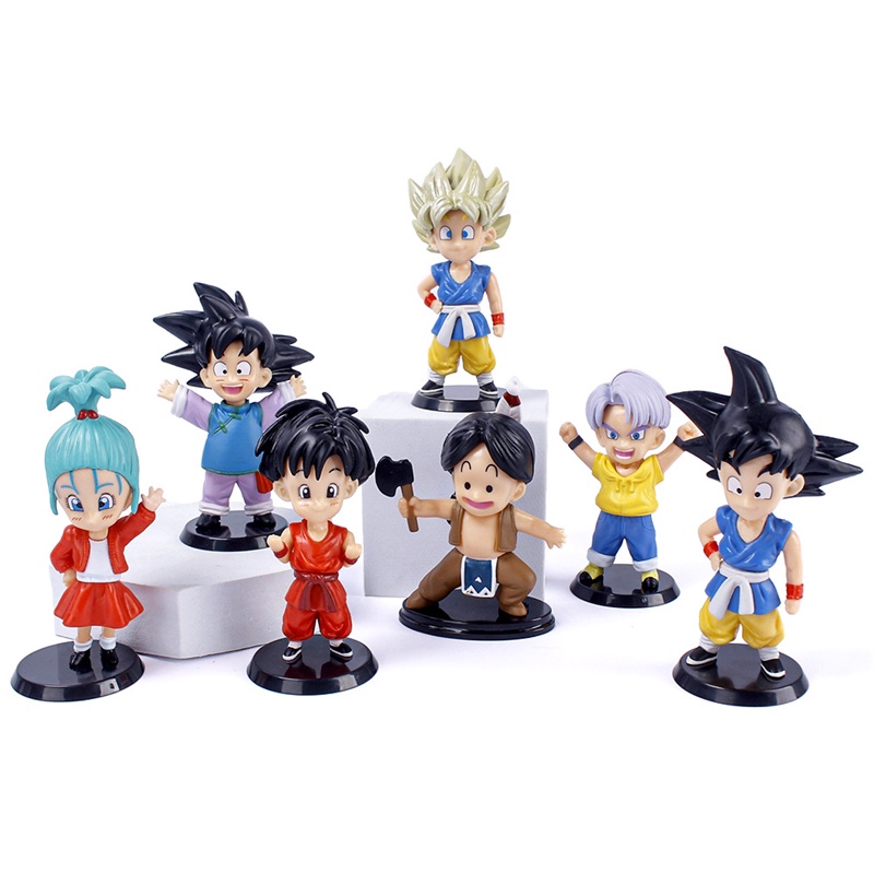 Patung Set Pvc Dragon Ball Goku 7 Buah Unik Untuk Kolektor