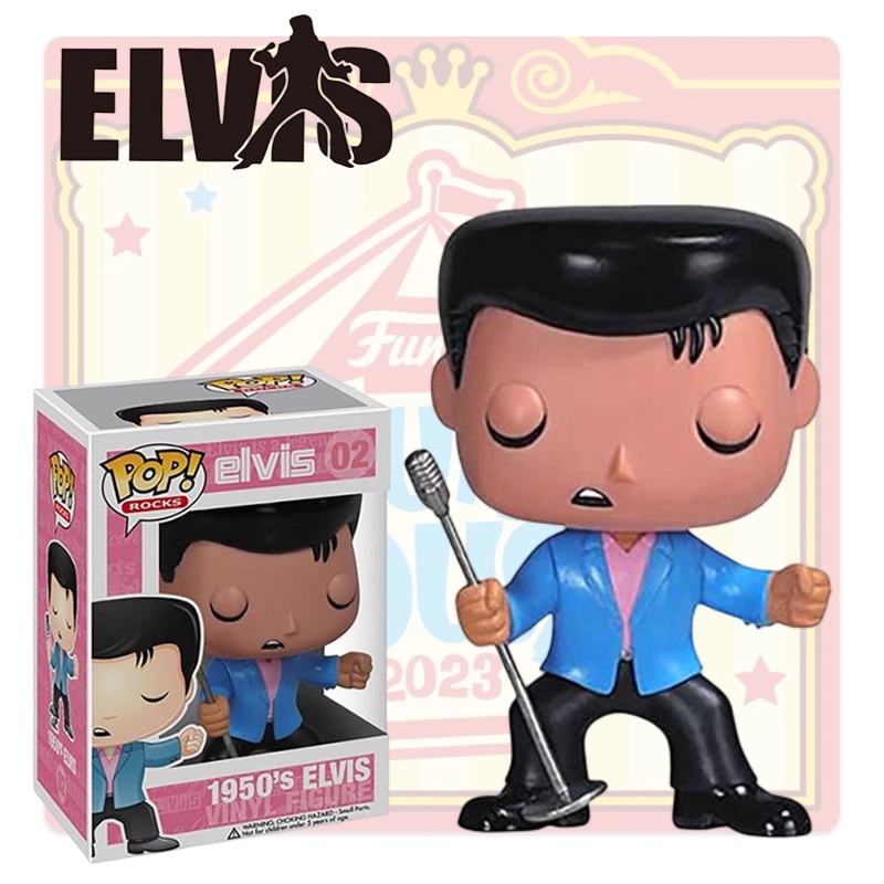 Elvis Presley Cat King Handmade Model Detail Dan Manusia Hidup Cantik Dikemas Box Warna Warni