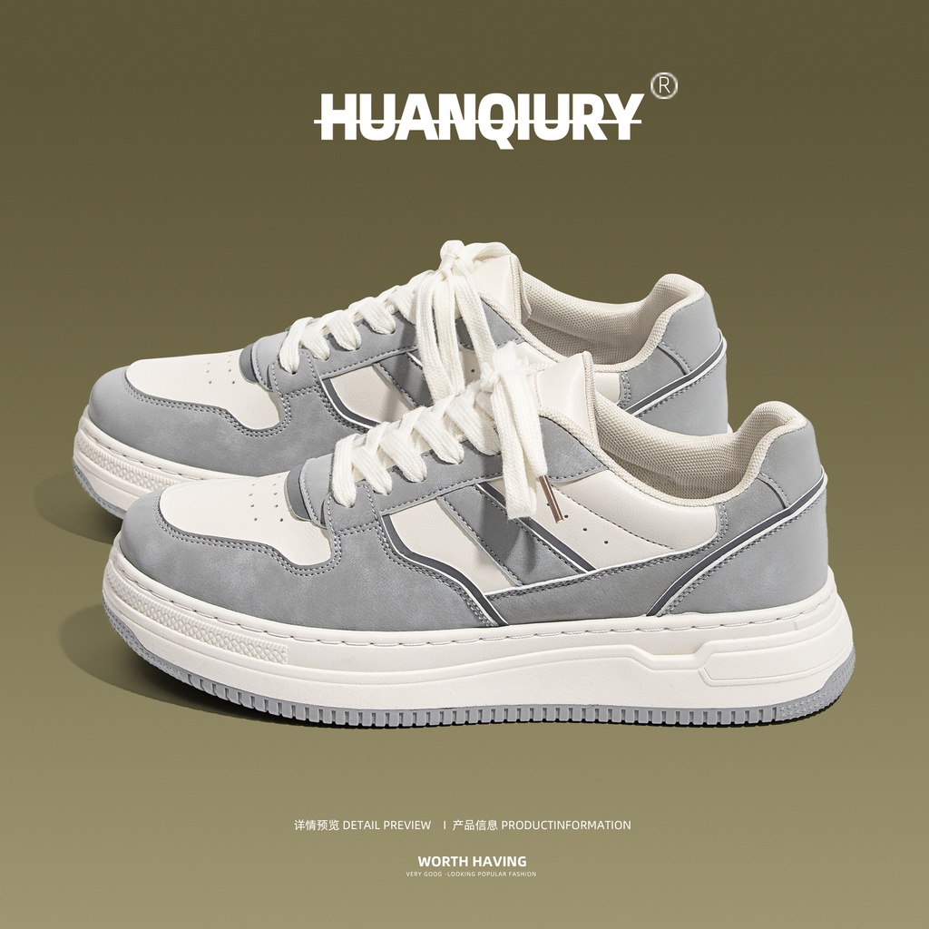 Sepatu snekers pria olahraga HUANQIU sepatu pasangan musim panas Versatile baru INS Fashion Super Ho