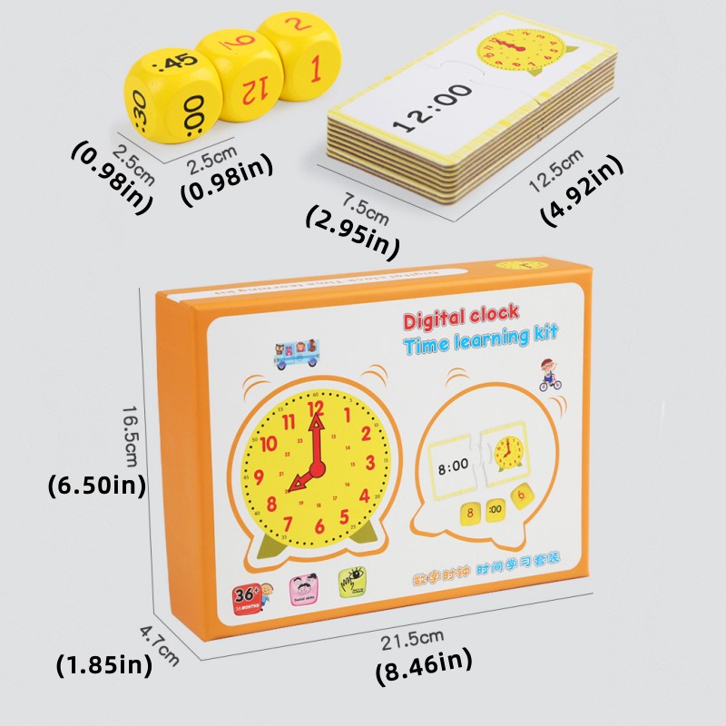 Jam Mengajar Anak Model Jam Alat Mengajar Montessori Mainan Edukasi Dini