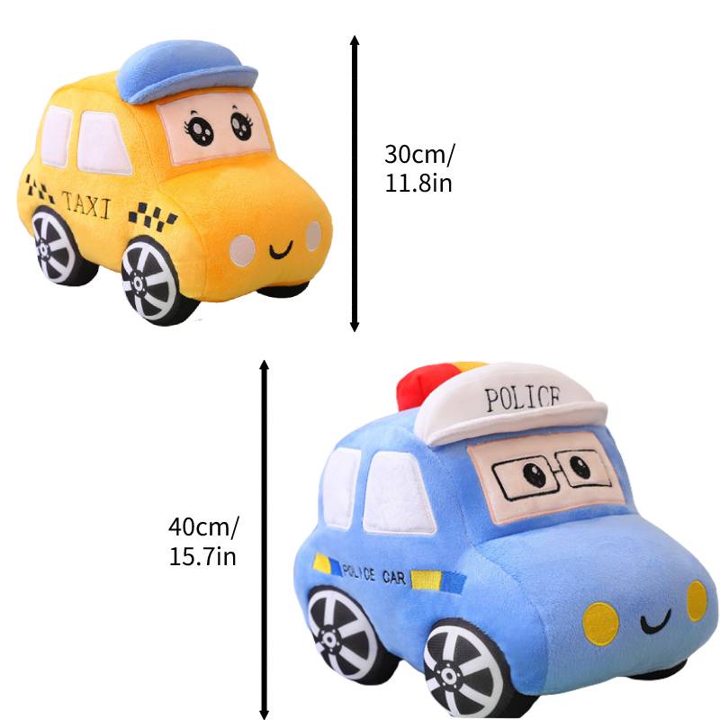 40 Cm/30 cm Kartun Mobil Bantal Mainan Ambulance Taksi Police Car Lembut Huggable Boys 30 cm 40 cm