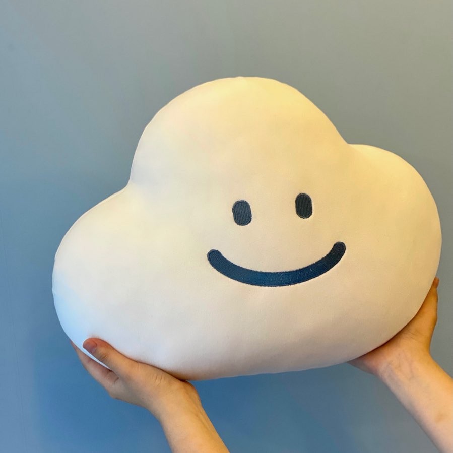 Bantal Emoji Awan Lucu Gaya Korea Untuk Sofa Dan Tempat Tidur