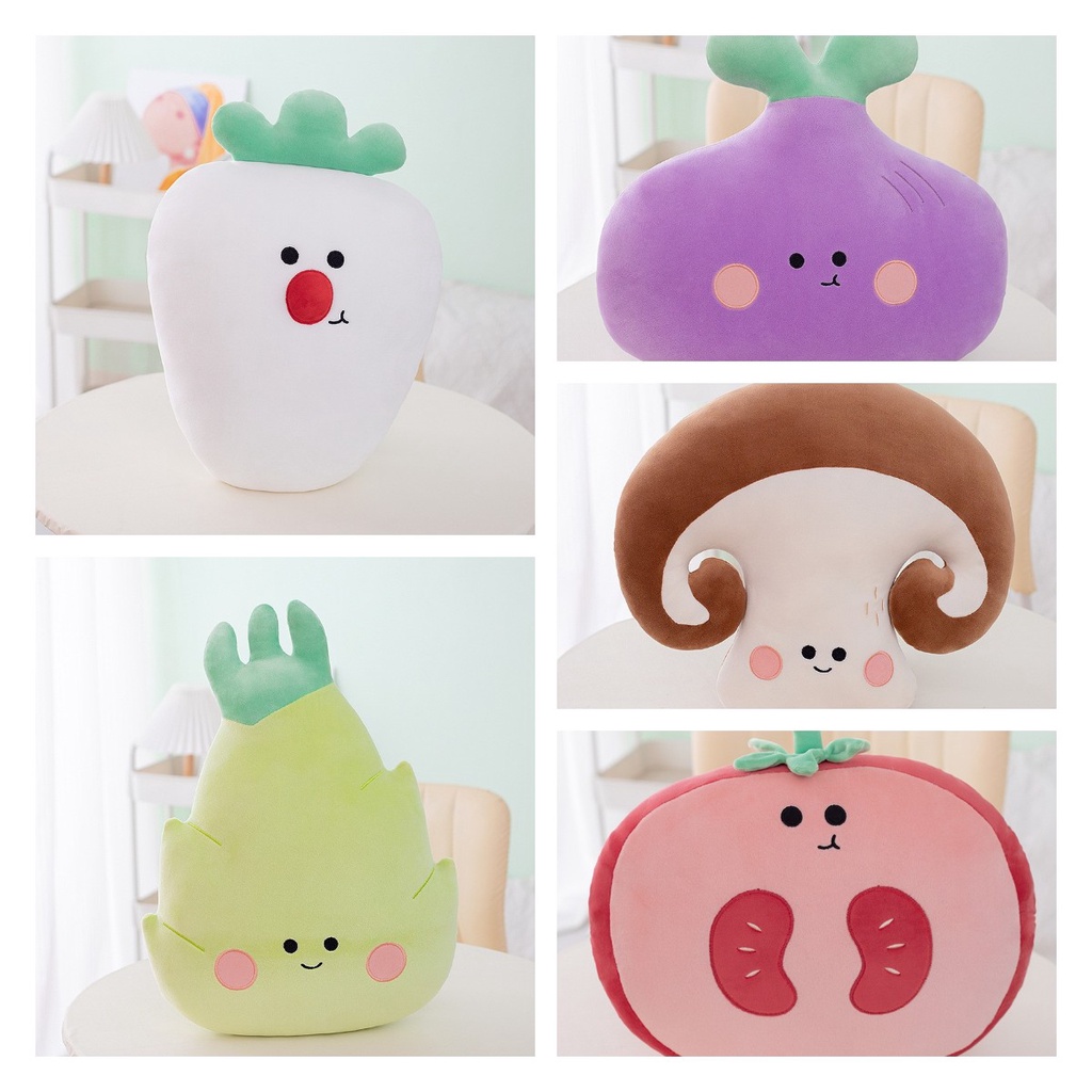 Boneka Bantal Sayur Menggemaskan Untuk Duduk Yang Nyaman