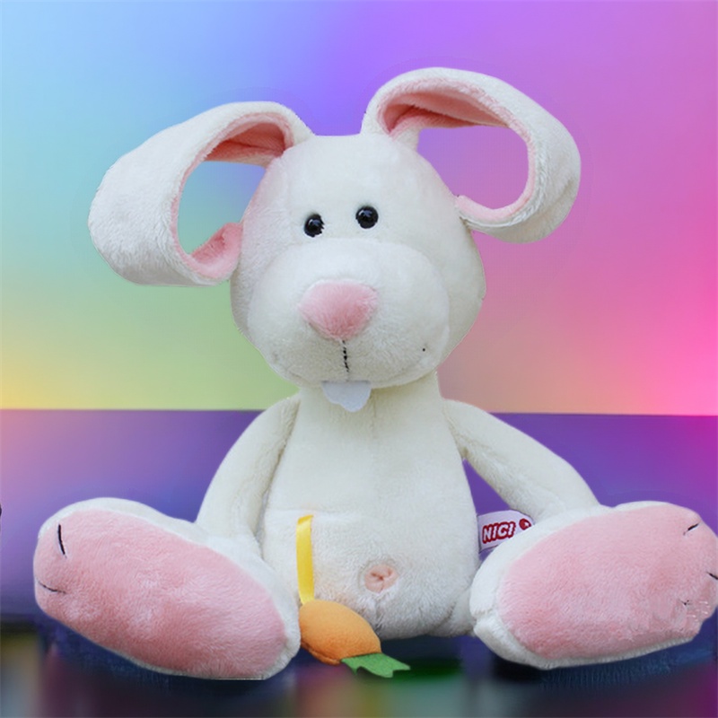 Boneka Lovely Rabbit Animal Dengan Wortel, Telinga Panjang Dan Bulu Lembut Untuk Dan Anak Perempuan