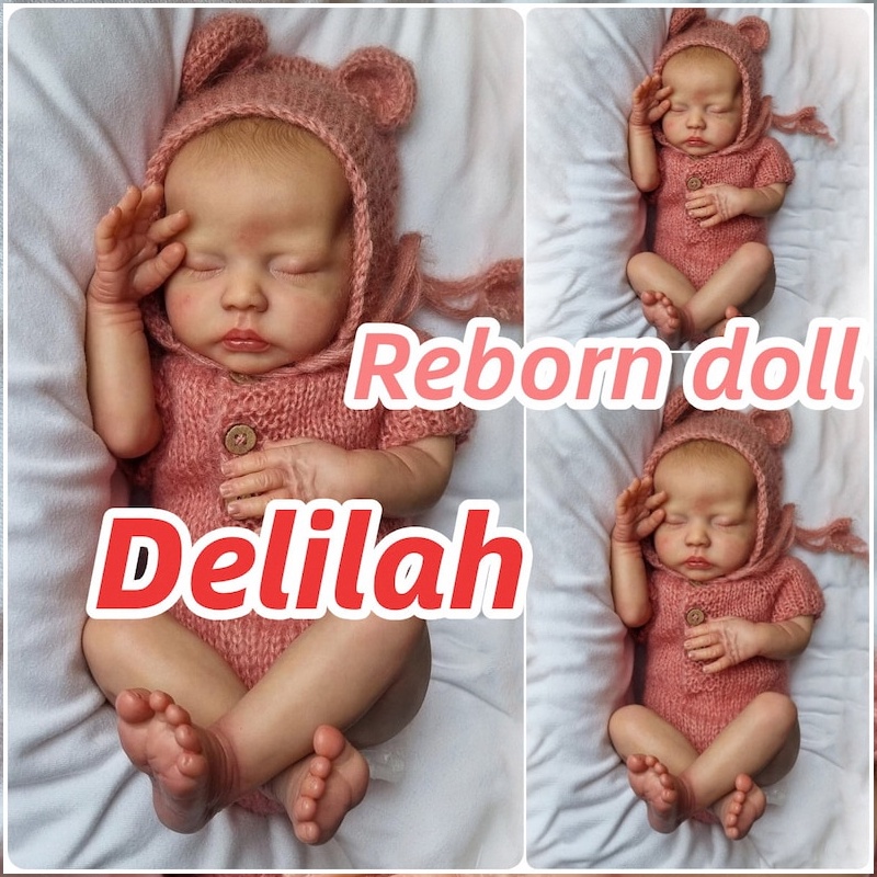 Adorable Npk 18inch Deliah Reborn Baby Doll Handmade Dengan Lembut