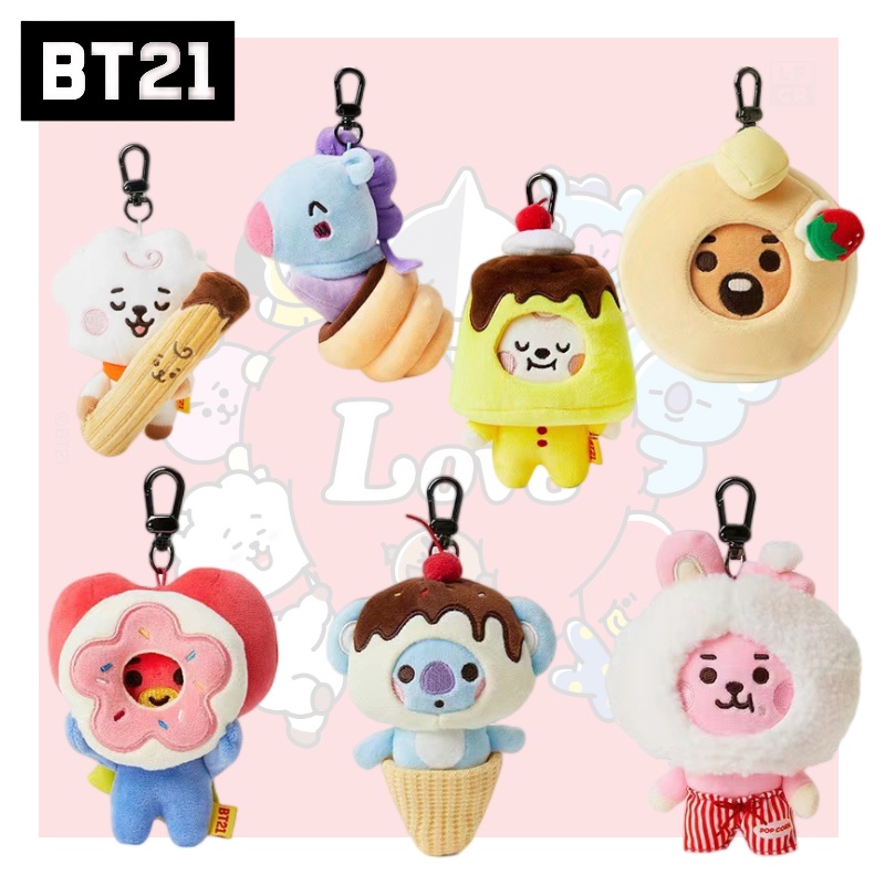 Gantungan Kunci Mewah Karakter Bt21 Pesona Hewan Menggemaskan.