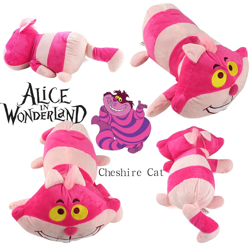 Cheshire Cat Soft Toy Inspired By Alice's Adventure In Wonderland Panjang 43cm Ideal Untuk Anak-Anak