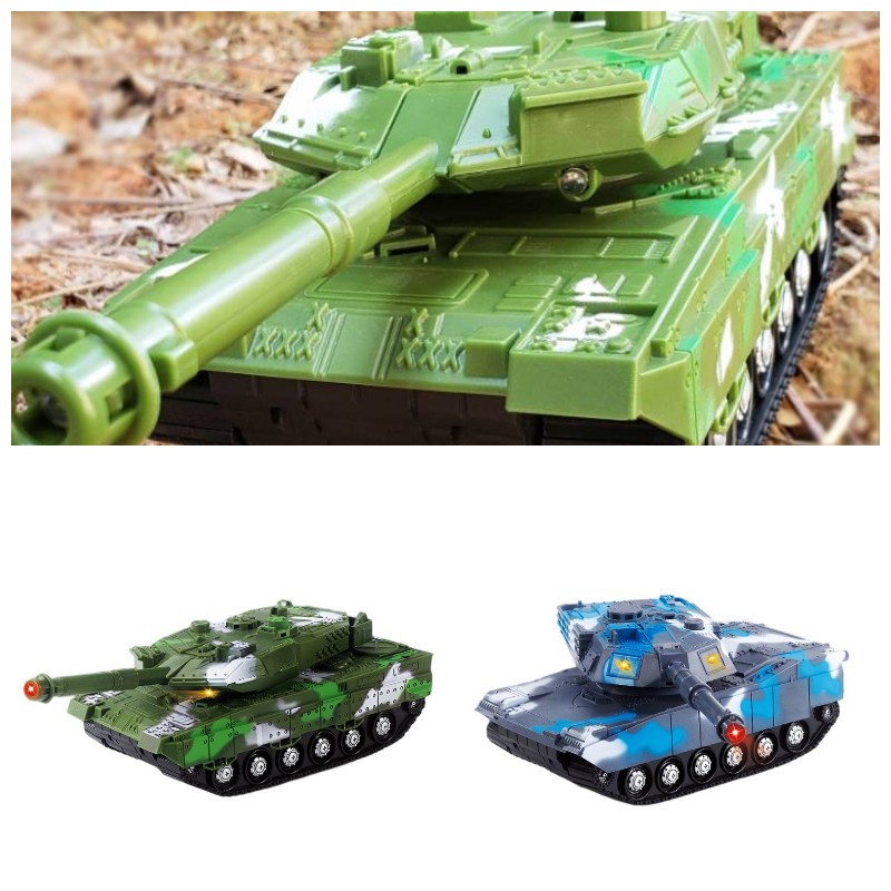 Mainan Tank Militer Merek Sea Star Dengan Kemasan Warna Warni Dan Inertial Motion