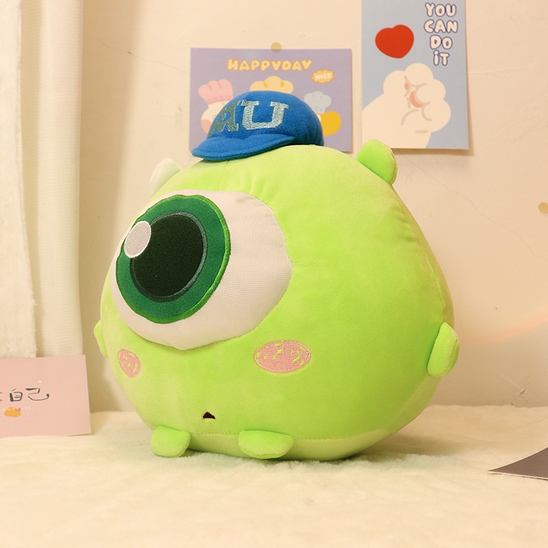 Adorable Monsters University Mike Big Eye Plush Toy, Pp Cotton Filling, Bahan Ramah Kulit