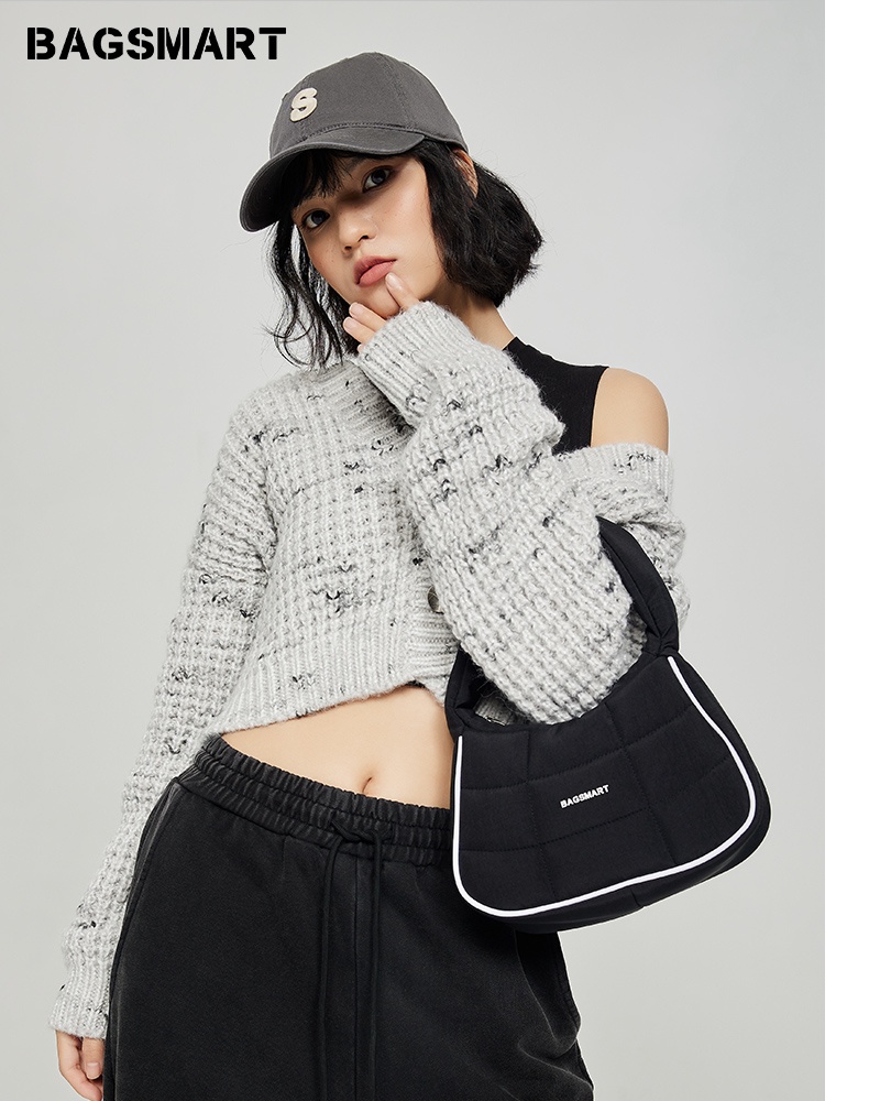 Tas bawah lengan Tas tangan wanita biasa Tas bahu wanita bergerak Tas wanita tas baru