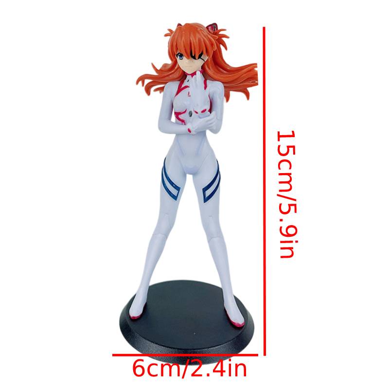 5pcs EVA Neon Figure Genesis Evangelion PVC Ornamen Model Decor Koleksi Boneka