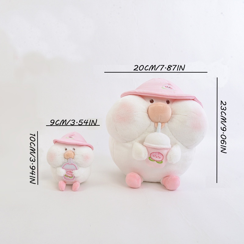 20cm/9cm Toby Peach Mainan Mewah Boneka Boneka Bantal Keluar Penyimpanan Messenger Bag Gadis Hadiah