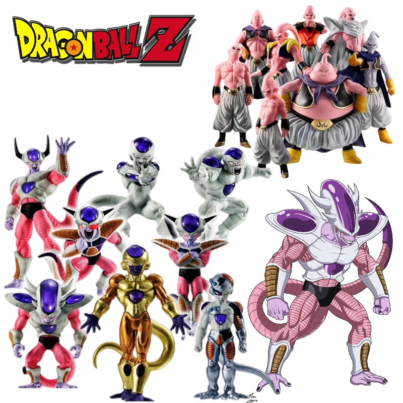 Patung Pvc Dragon Ball Z Warna Warni Majin Buu, Frieza Dan Lainnya 8buah/set