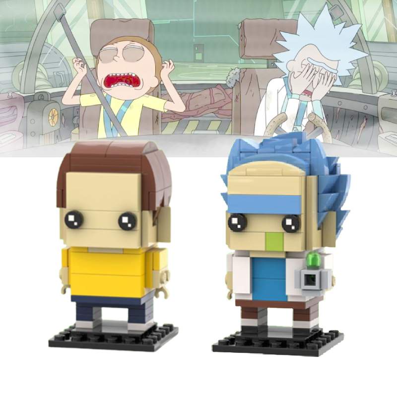 Set Bangunan Rick And Morty Keren Bagus Untuk Penggemar Diy