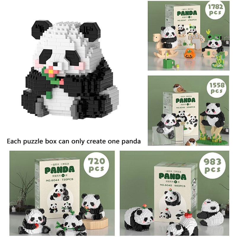 Mainan Edukasi Sempurna Blok Puzzle Panda Untuk Anak-Anak, Menyenangkan Dan Menarik, Tersedia Banyak Ukuran Dan Gaya
