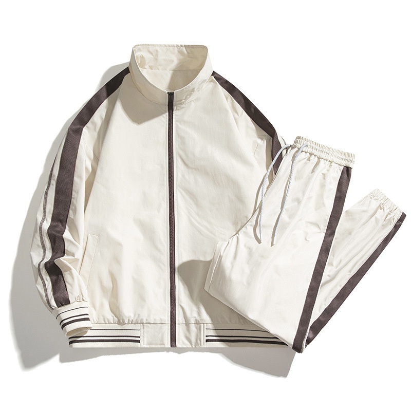 Pakaian Olahraga Pria Best Seller Jaket kerja pria biasa set trendy musim gugur jaket olahraga baru 