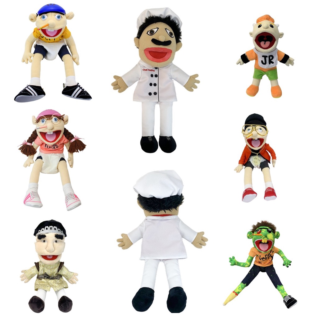 Jeffy Junior Chef Zhu Boneka Plush Untuk Perkembangan Anak Paud