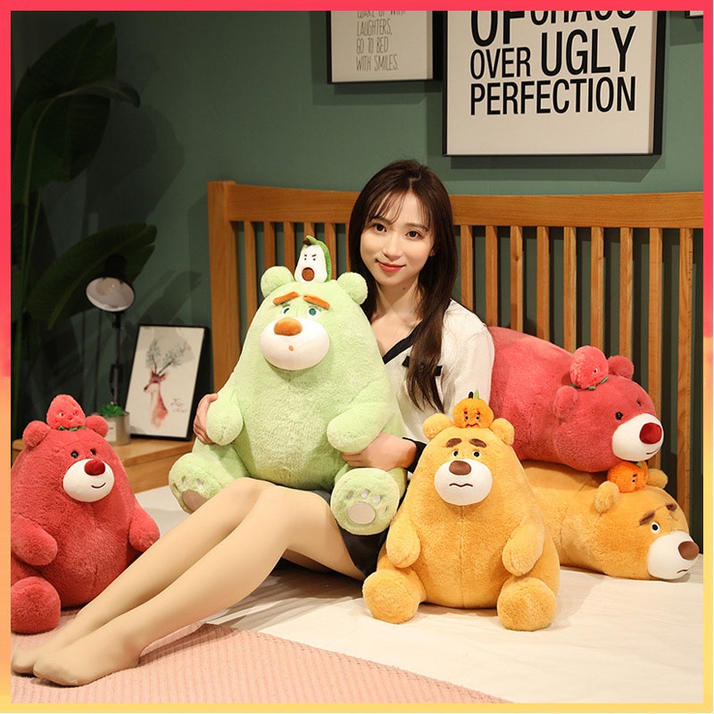 Buah Beruang Mainan Mewah Boneka Lempar Bantal Kreatif Boneka Hewan Bantal Hadiah