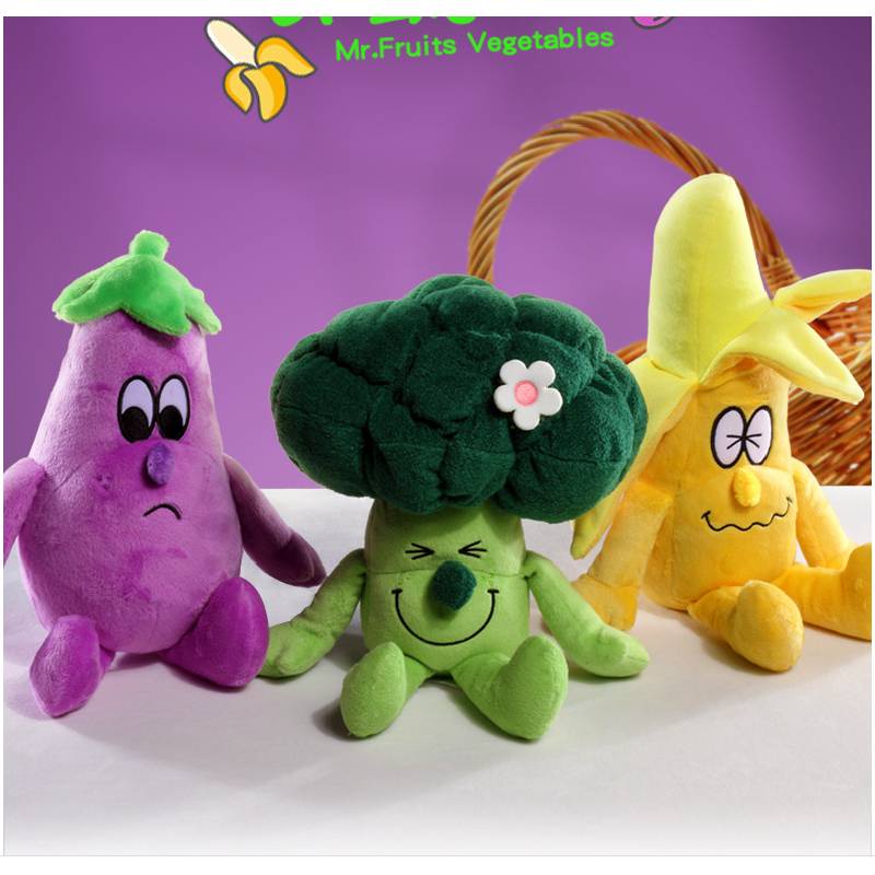 Jellycat Sayur Mainan Mewah Brokoli Pisang Terong Tanaman Boneka Boneka Hadiah