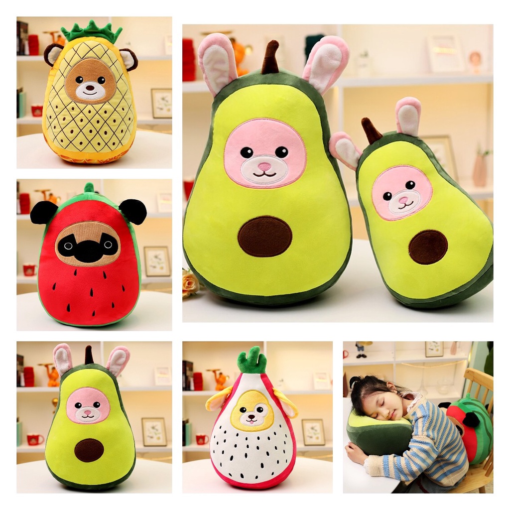Semangka Alpukat Pitaya Nanas Mainan Mewah Boneka Hadiah Hiasan Bantal