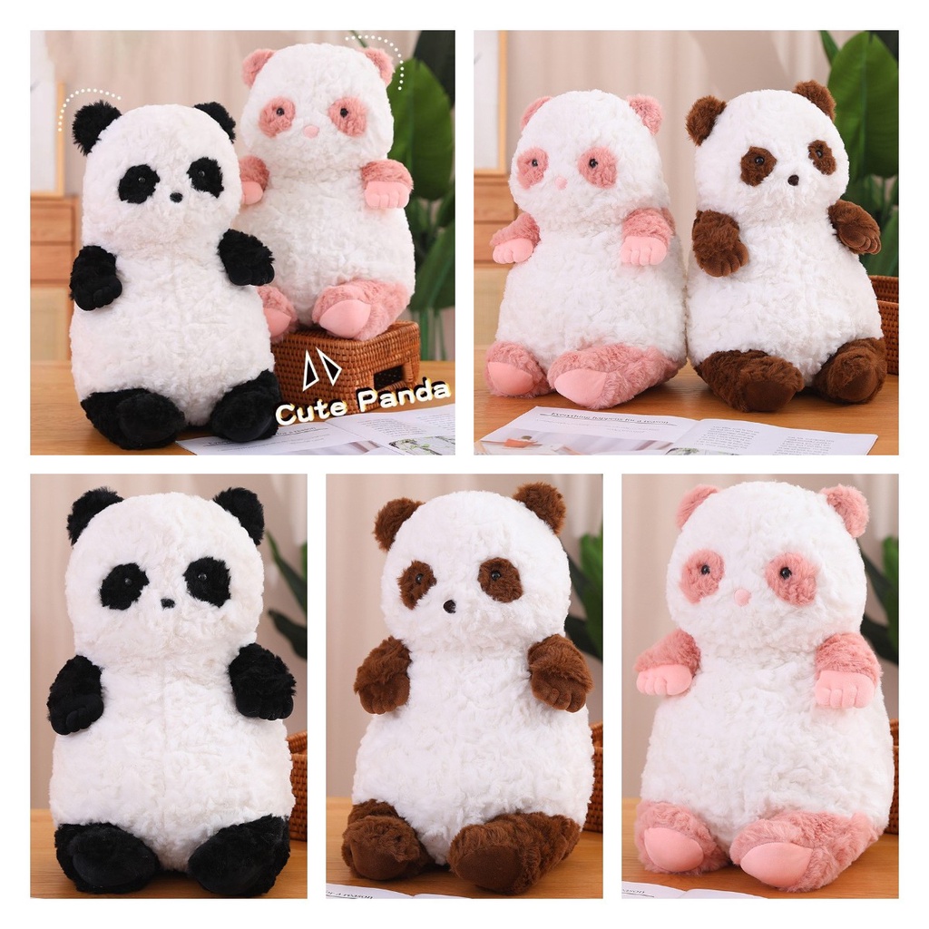 Mainan Plush Beruang Panda Berkualitas Tinggi Cocok Untuk Memberi Hadiah Dan Relaksasi