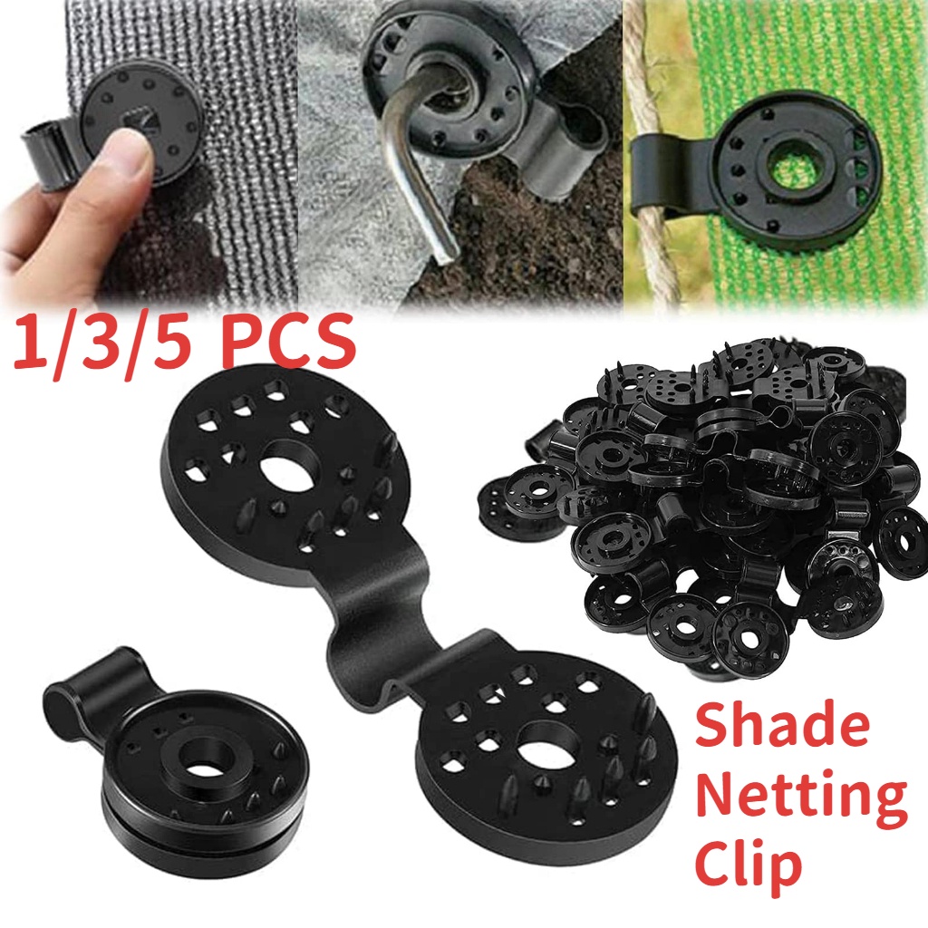 1/3/5pcs Klip Jaring Peneduh Kerai Plastik Klip greenhouse shade net clips Gudang film net fixing clips Untuk Rumah Kaca outdoor