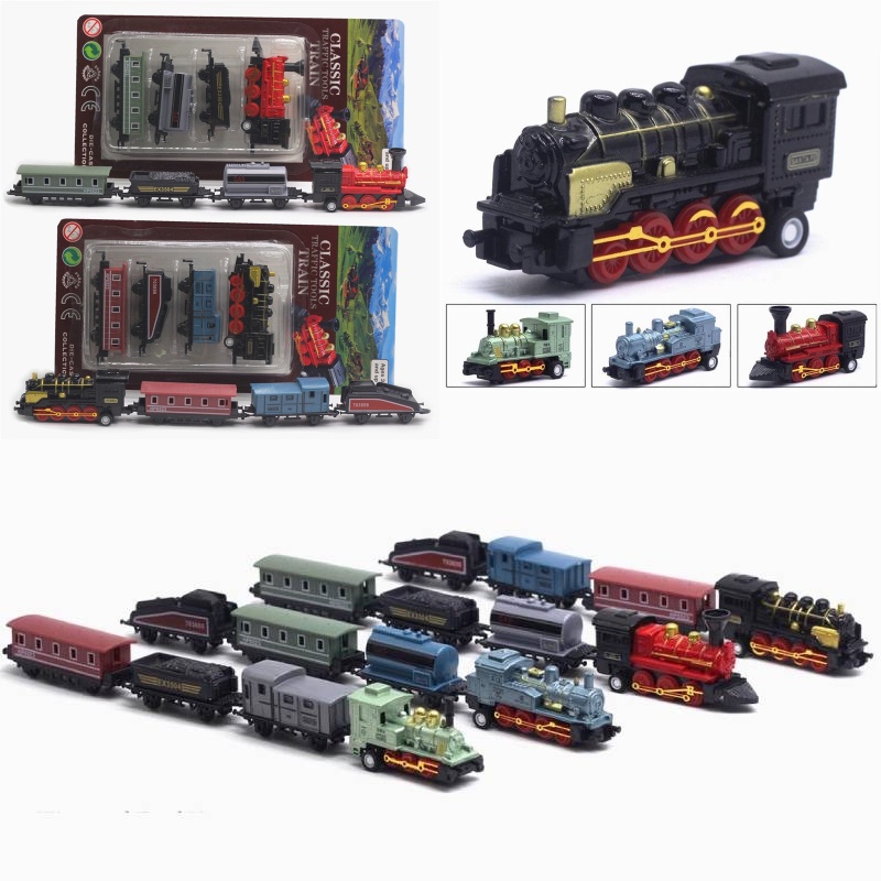 Hot Selling Kit Model Kereta Untuk Anak-Anak Alloy Lokomotif Dengan Fungsi &quot;pull Back Release&quot;