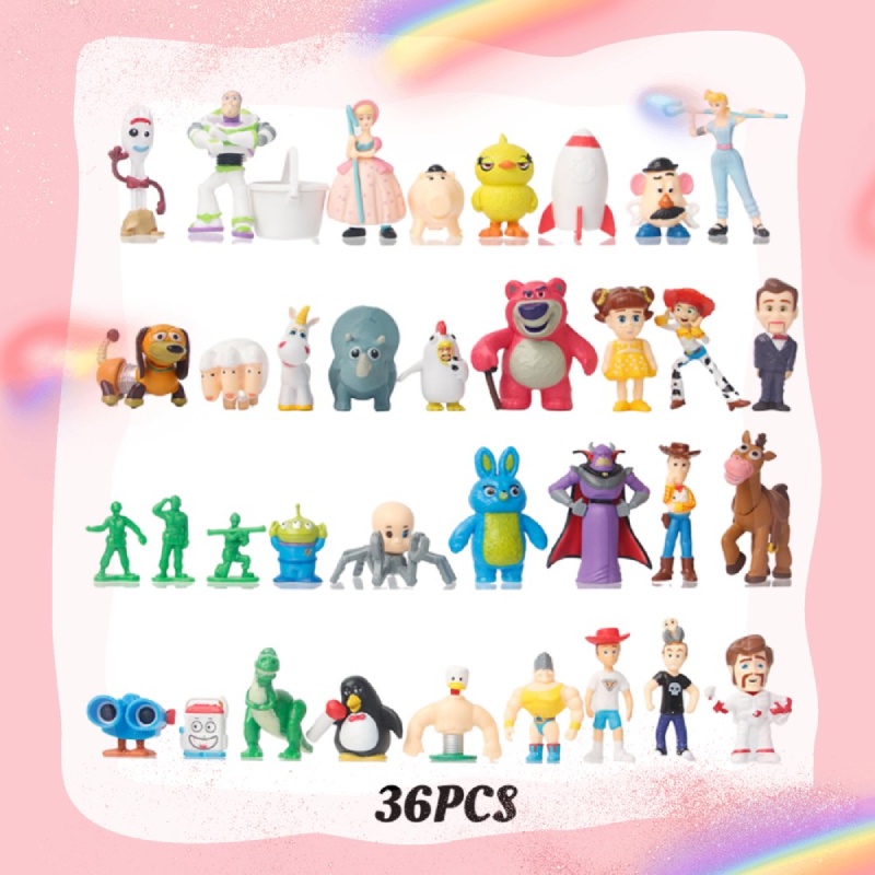 Pvc Mini Figure Set Toy Story 4karakter Woody, Buzz Lightyear, Dan Lainnya!