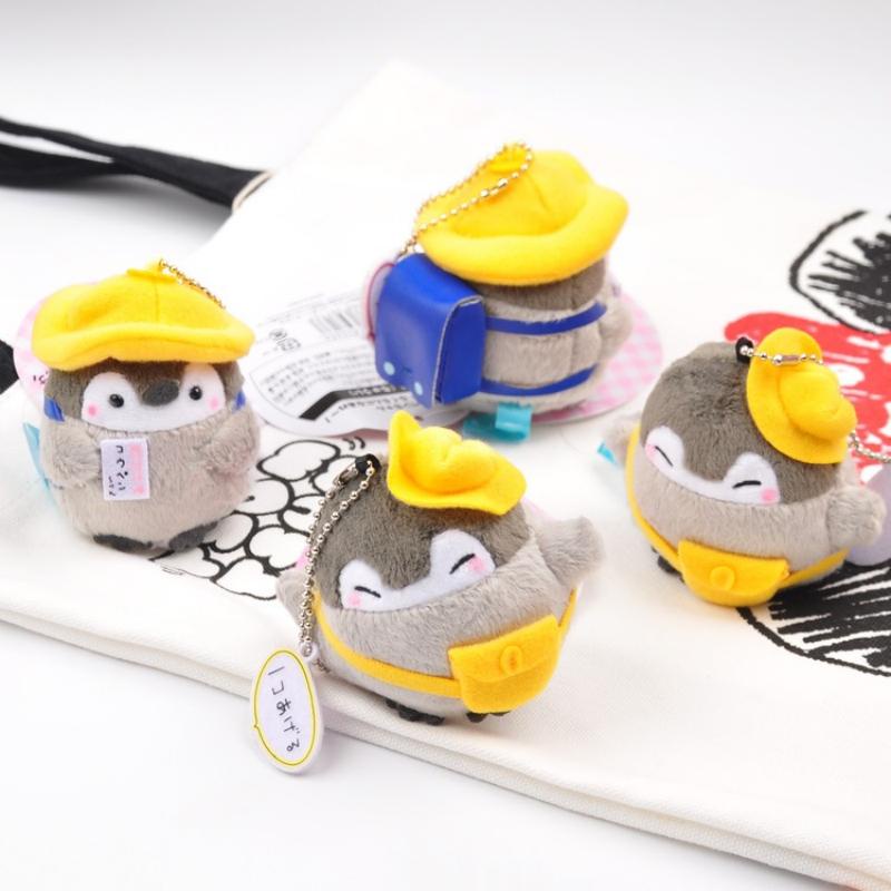 8cm Boneka Liontin Mainan Mewah Penguin Energi Positif Untuk Tas Gantungan Kunci Hadiah