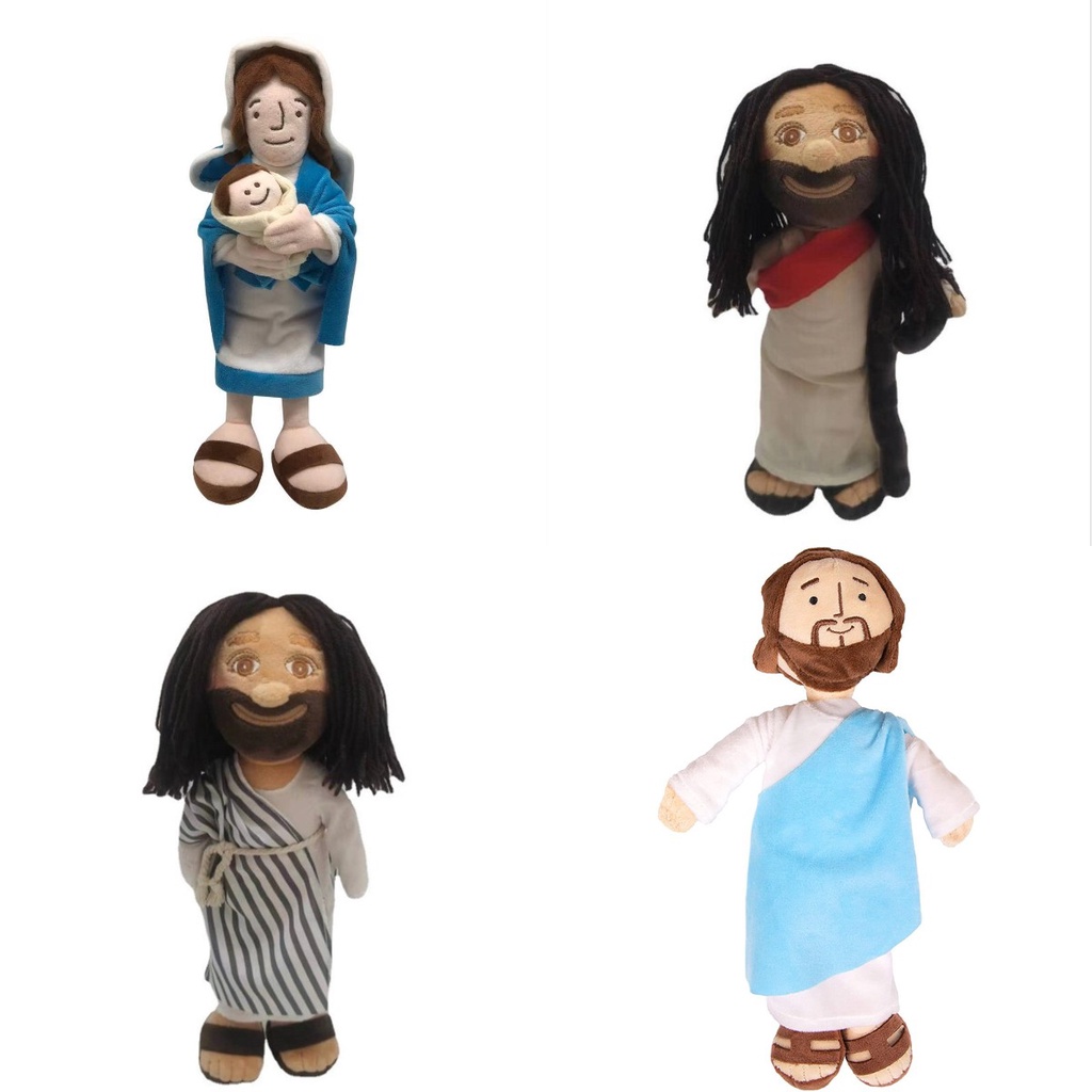 Jesus Walker Plush Doll Boneka Lembut Mainan Anak Hadiah Ulang Tahun Natal Decor