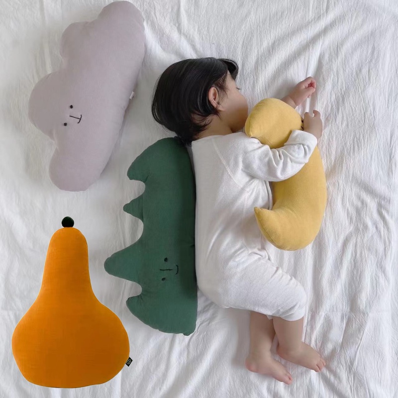 Bantal Bumper Bayi Bahan Katun Lembut Bordir Dengan Desain Bulan Awan Dan