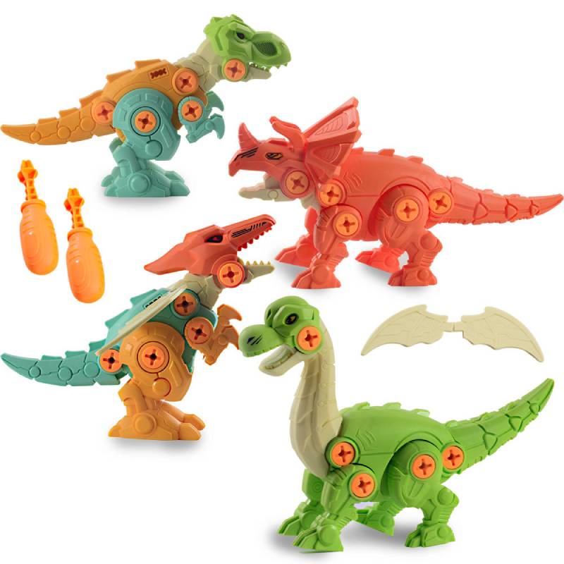 Set Mainan Model Dinosaurus Sekrup Untuk Anak Usia 3-6 Tahun Melancarkan Belajar Dan Kreatifitas Tangan