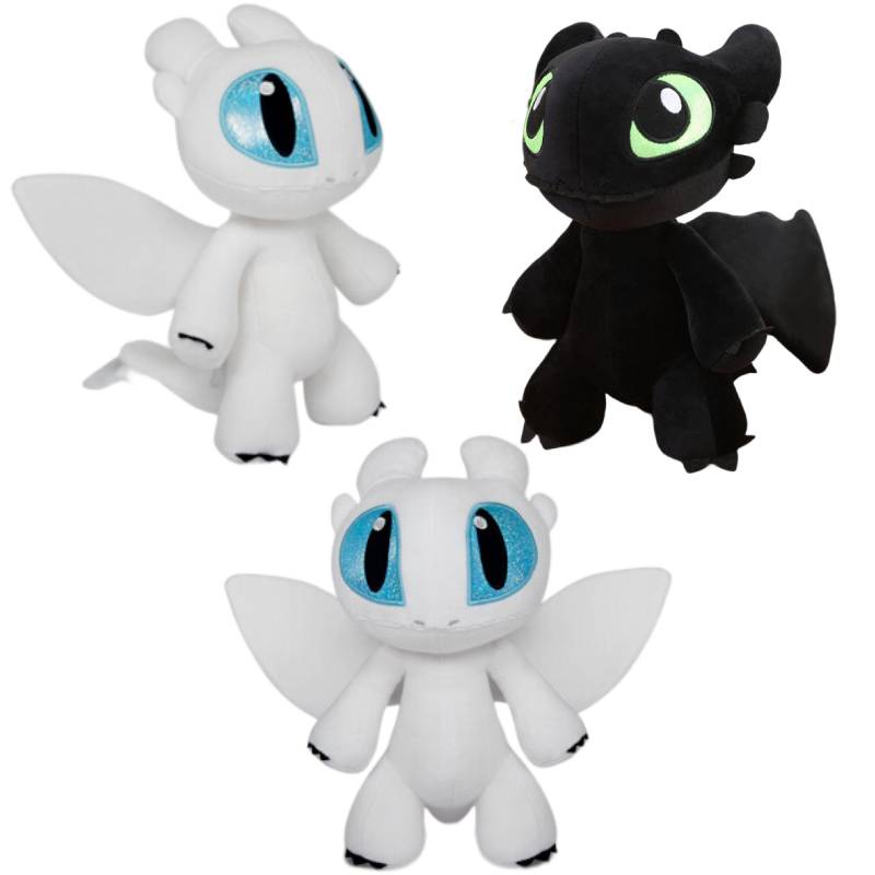 Ahli Kerajinan Malam Fury Dan Light Fury Plushies Ideal Untuk Fans Cara Melatih Naga Anda