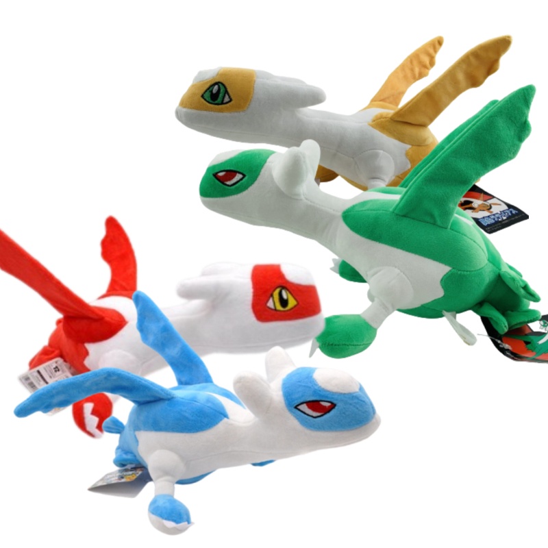 Boneka Binatang Latias Dan Latios Berwarna Halus Dan Vibrant Dengan Isian Katun Pp