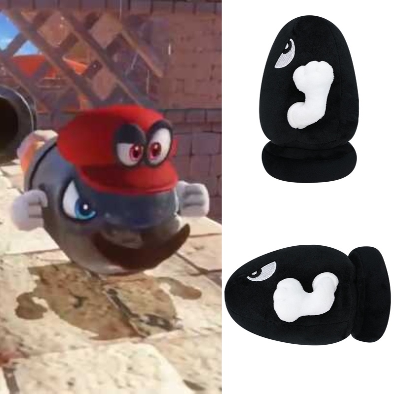 Mario-inspired Plush Bombshell Trooper 6-inch Cocok Untuk Anak-Anak Dan Dewasa Alike