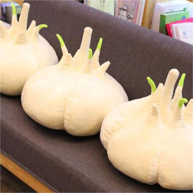 Mainan Plush Garlic White Cuddly! Lembut Dan