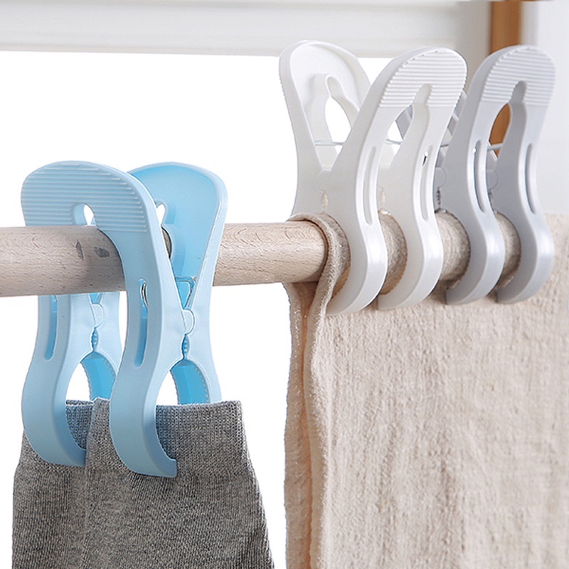 Multifungsi Anti-Slip Sprei Selimut Tetap Penjepit Handuk Pantai Klip Besar Plastik Tahan Angin Pakaian Pasak Rumah Tangga Laundry Pakaian Kaos Kaki Pengering Jepitan Snack Sealing Clip