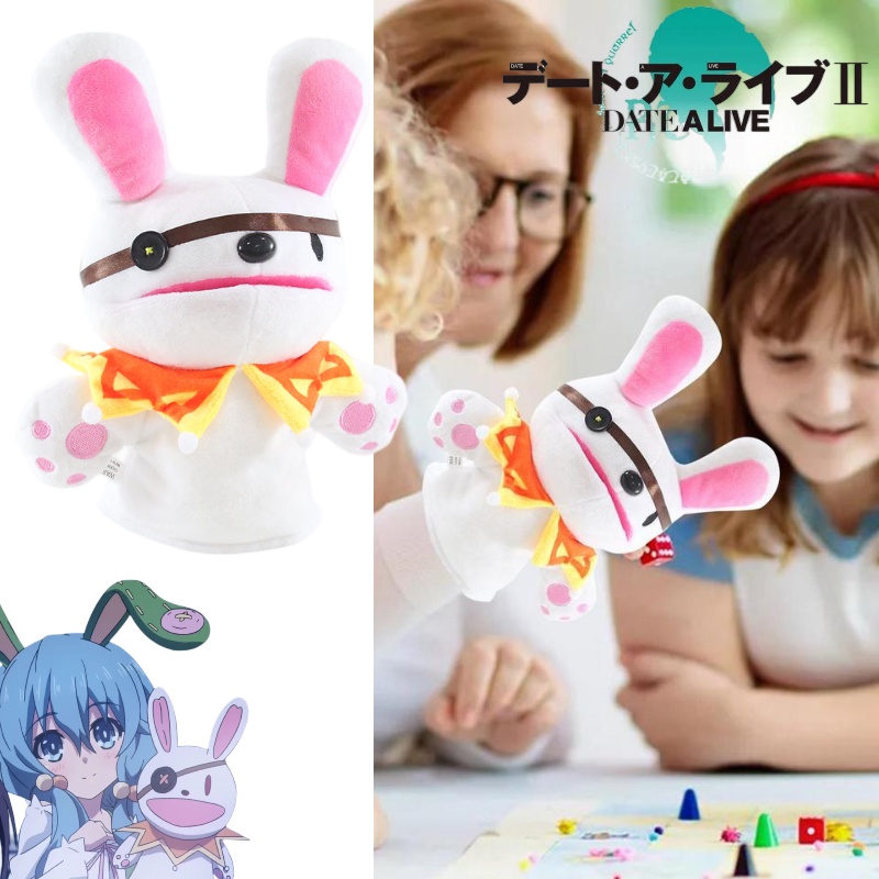 Boneka Tangan Kelinci Lembut Dan Cuddly Dari Tanggal A Live Anime, Hadiah Cocok Untuk Fans