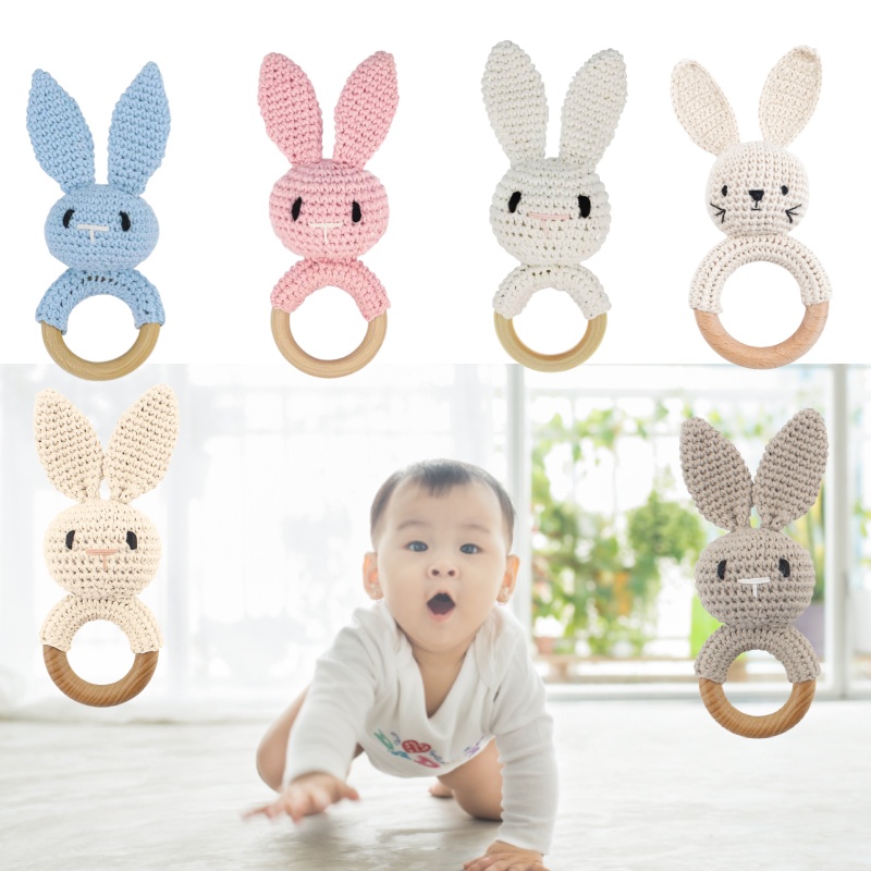 Serta Crochet Bell Rattle Untuk Bayi Desain Hewan Lucu Untuk Perkembangan Sensorik Dan Keterampilan