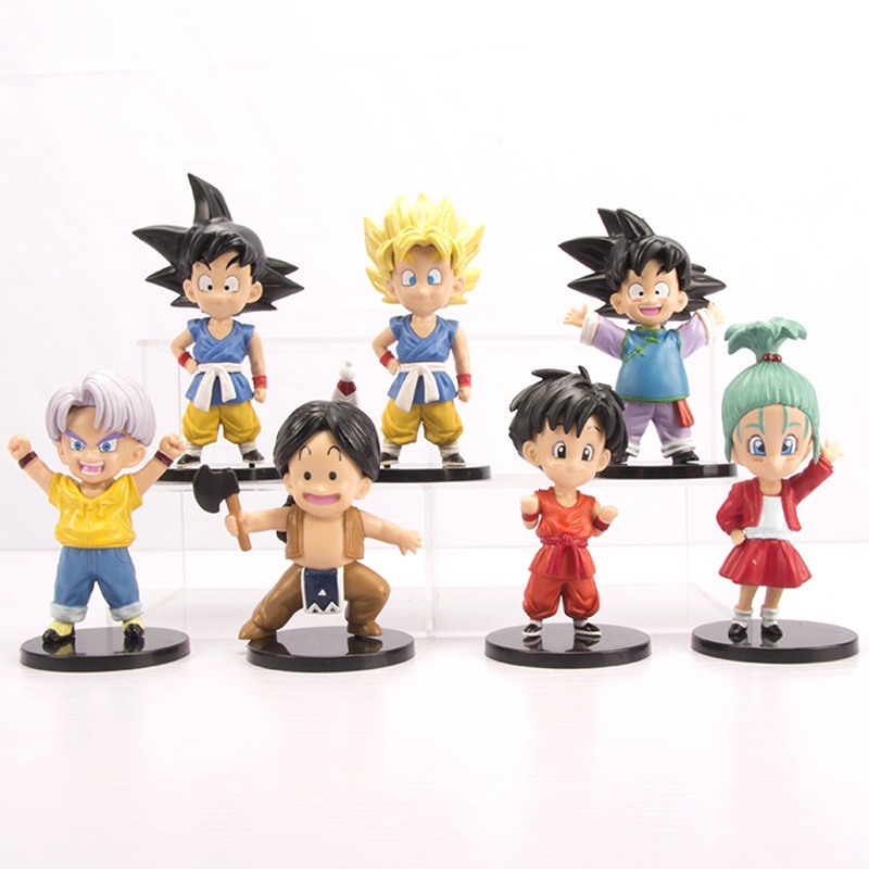 Patung Set Pvc Dragon Ball Goku 7 Buah Unik Untuk Kolektor