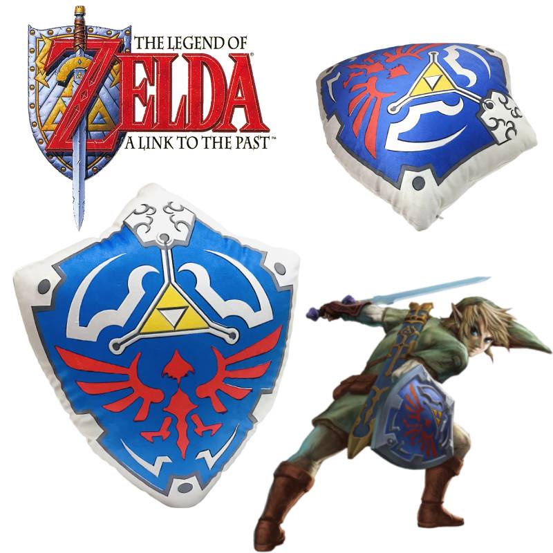 Hylian Collectible Zelda Shield Plush Pillow Dengan Kapas Isi PP Mewah